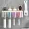FreshWall Multifunctional Toothbrush Holder With Toothpaste Dispenser And Mug Organizer 2
