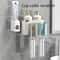 FreshWall Multifunctional Toothbrush Holder With Toothpaste Dispenser And Mug Organizer 6