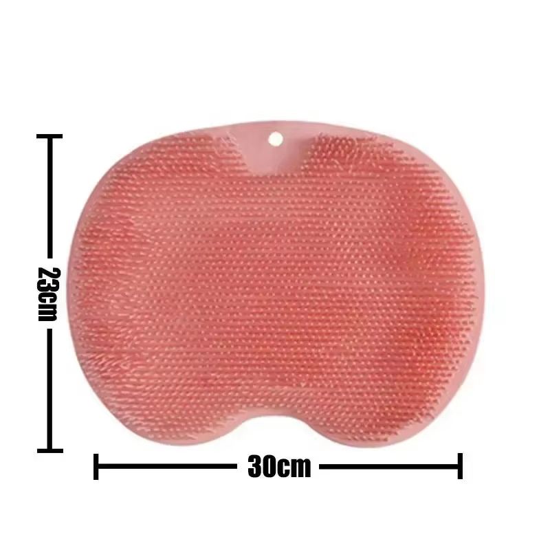 Silicone Foot Scrubber Mat Wall Mounted Shower Back And Foot Massage Cleaner 8