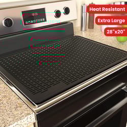 heatguard silicone stove top cover mat for kitchen counter protection and drying rack