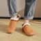 Chamois Leather Wide Toe Slippers Warm Barefoot Indoor House Shoes 1