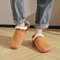 Chamois Leather Wide Toe Slippers Warm Barefoot Indoor House Shoes 1