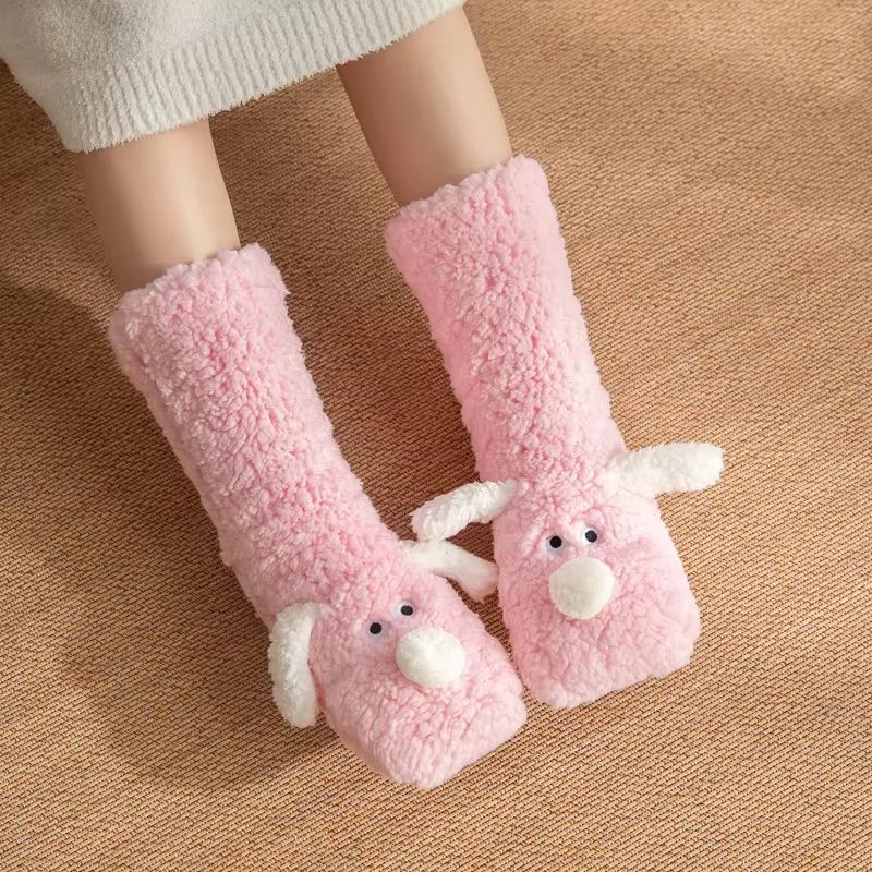 CozyCharm Kawaii Winter Slipper Socks For Warm Sleeping And Home Comfort 2