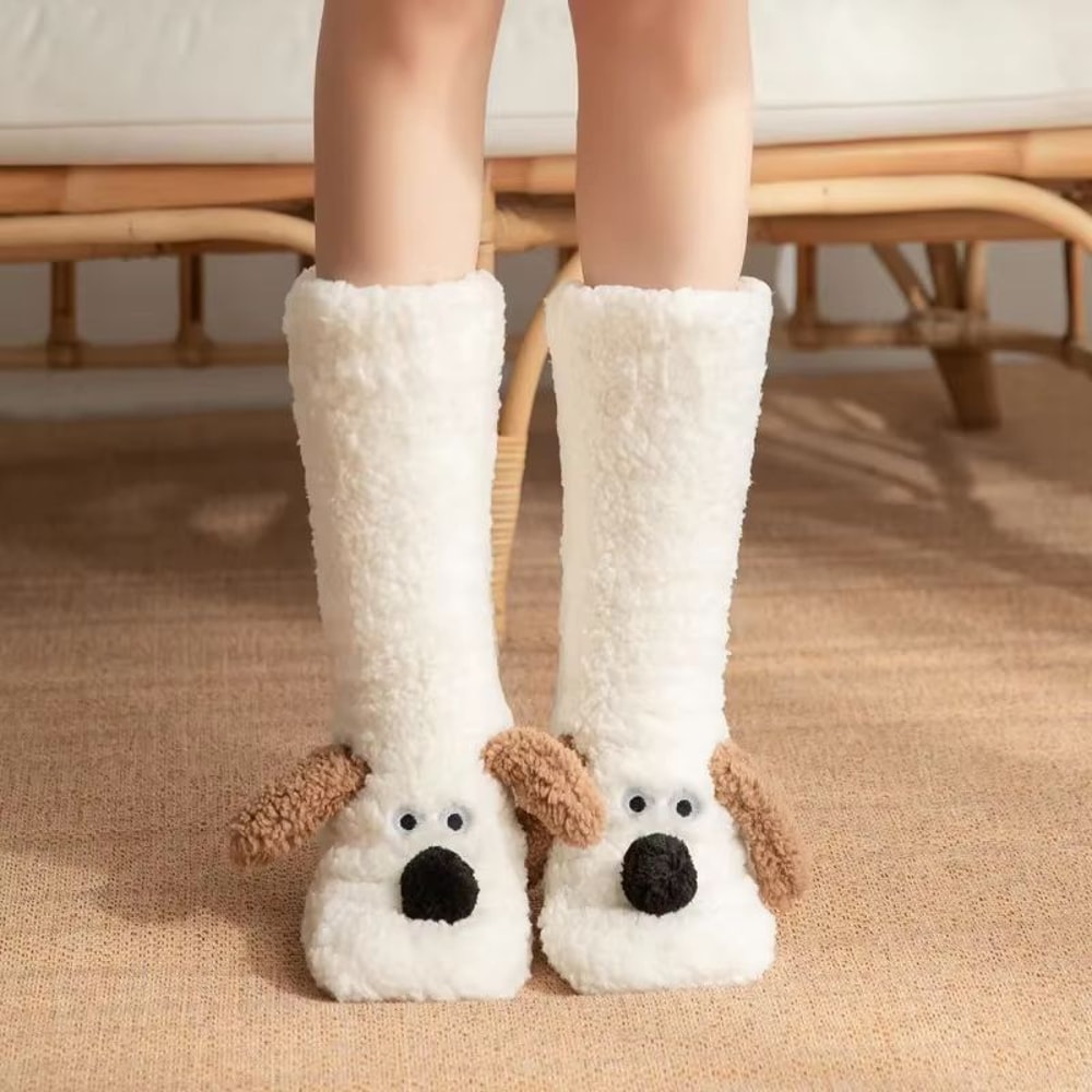 CozyCharm Kawaii Winter Slipper Socks For Warm Sleeping And Home Comfort 7