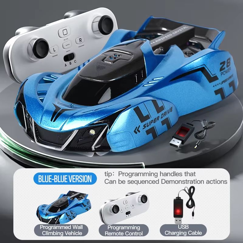 Wall Climbing RC Car Light Chasing Remote Control Anti Gravity Racing Toy 6