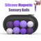 Magnetic Sensory Fidget Balls Silicone Stress Relief Calming Toy Set 0