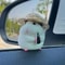 Cute Hamster Car Dashboard Ornament Straw Hat Mini Interior Decoration 5