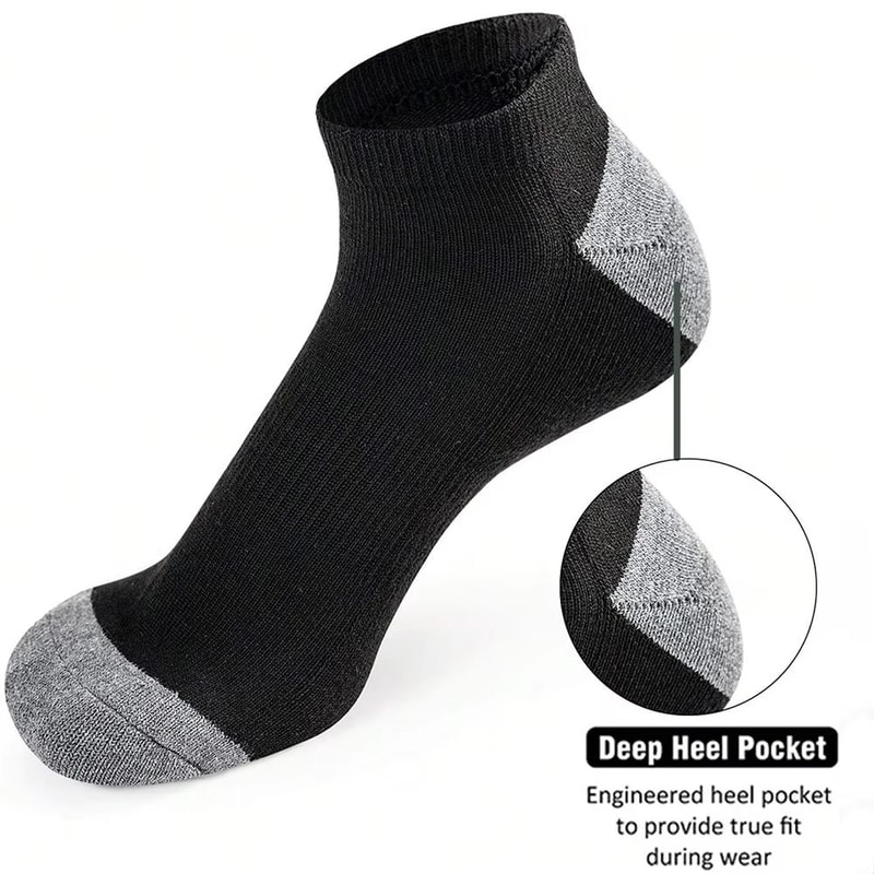 Breathable Low Cut Socks 10 Pair Sweat Absorbing Odor Resistant Everyday Socks 0