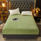 Soft Velvet Fitted Sheet Non Slip Elastic Mattress Cover Warm Plush Bed Protector 9