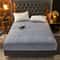 Soft Velvet Fitted Sheet Non Slip Elastic Mattress Cover Warm Plush Bed Protector 7