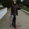 Chocolate Brown Scarf Jacket For Women Loose Fit Thick Warm Winter Coat 0