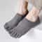 Mens Five Toe Socks Breathable Sweat Absorbing Odor Resistant Finger Socks Set 2
