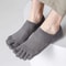 Mens Five Toe Socks Breathable Sweat Absorbing Odor Resistant Finger Socks Set 2