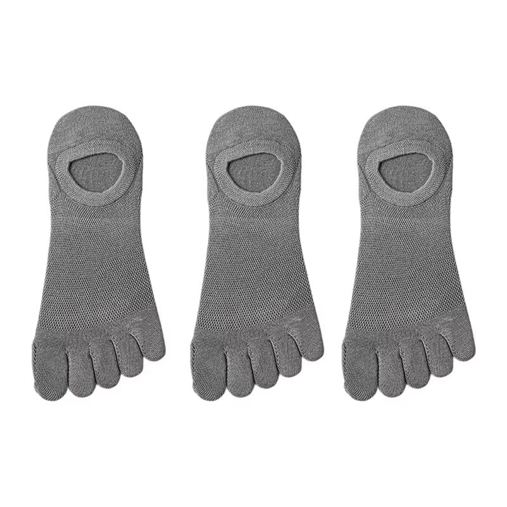 Mens Five Toe Socks Breathable Sweat Absorbing Odor Resistant Finger Socks Set 12