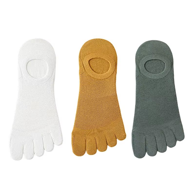 Mens Five Toe Socks Breathable Sweat Absorbing Odor Resistant Finger Socks Set 21