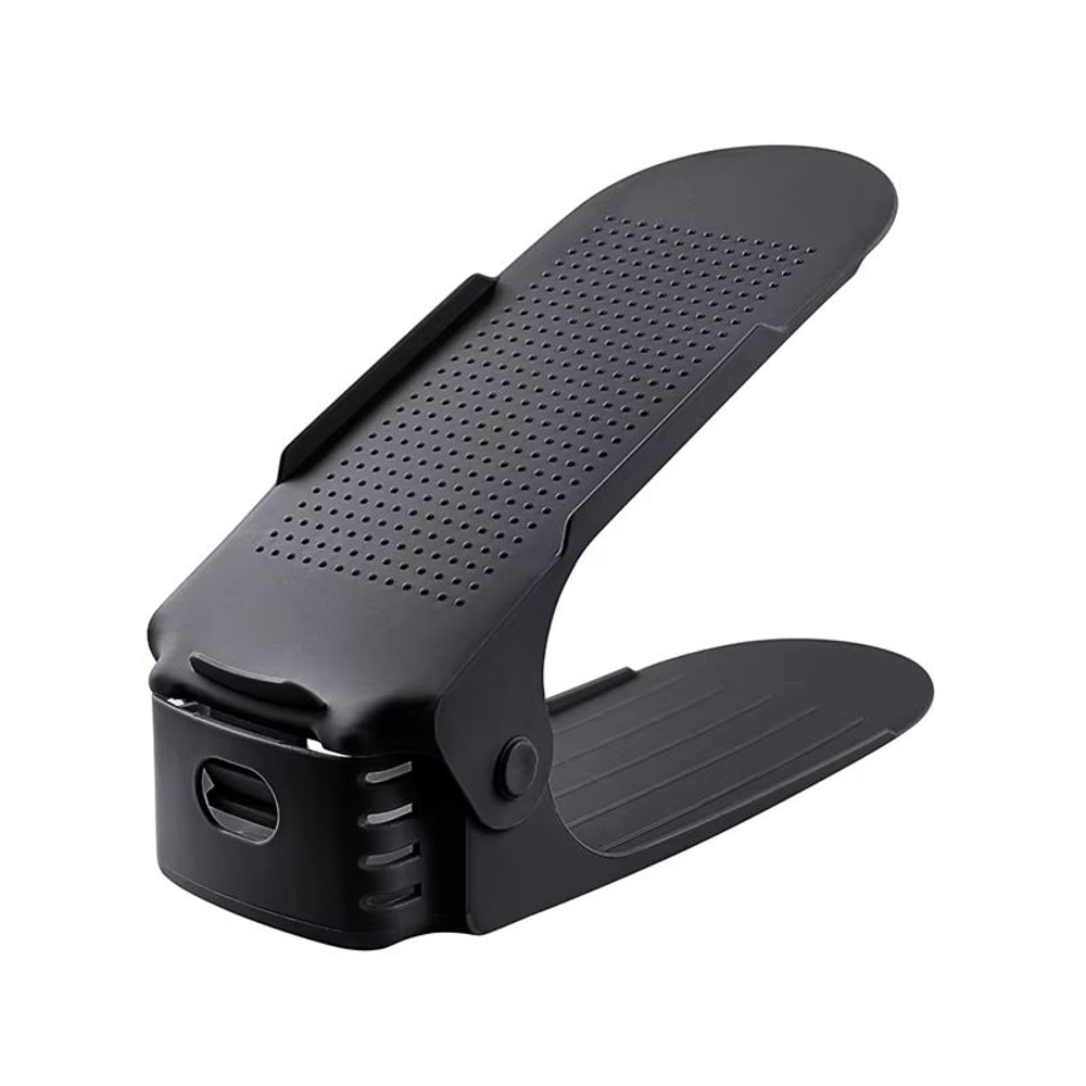 Adjustable Double Layer Shoe Organizer Space Saving Stackable Shoe Shelf Rack 6