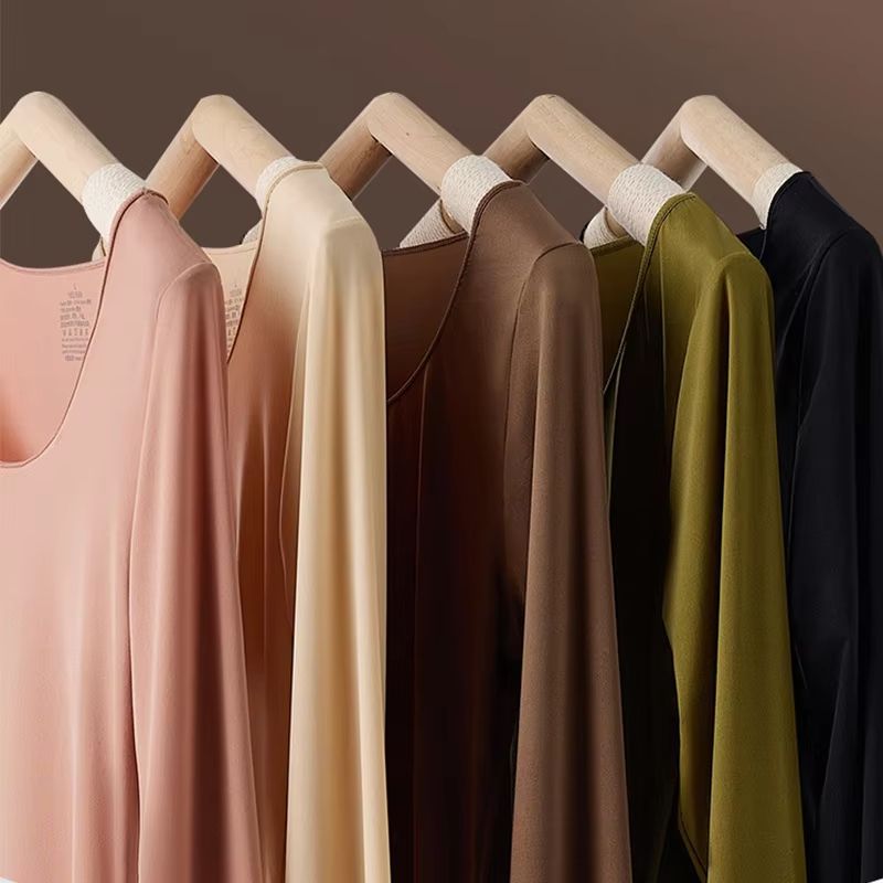 Seamless Thermal Underwear Set For Women Lightweight Warm Base Layer Long Johns 1