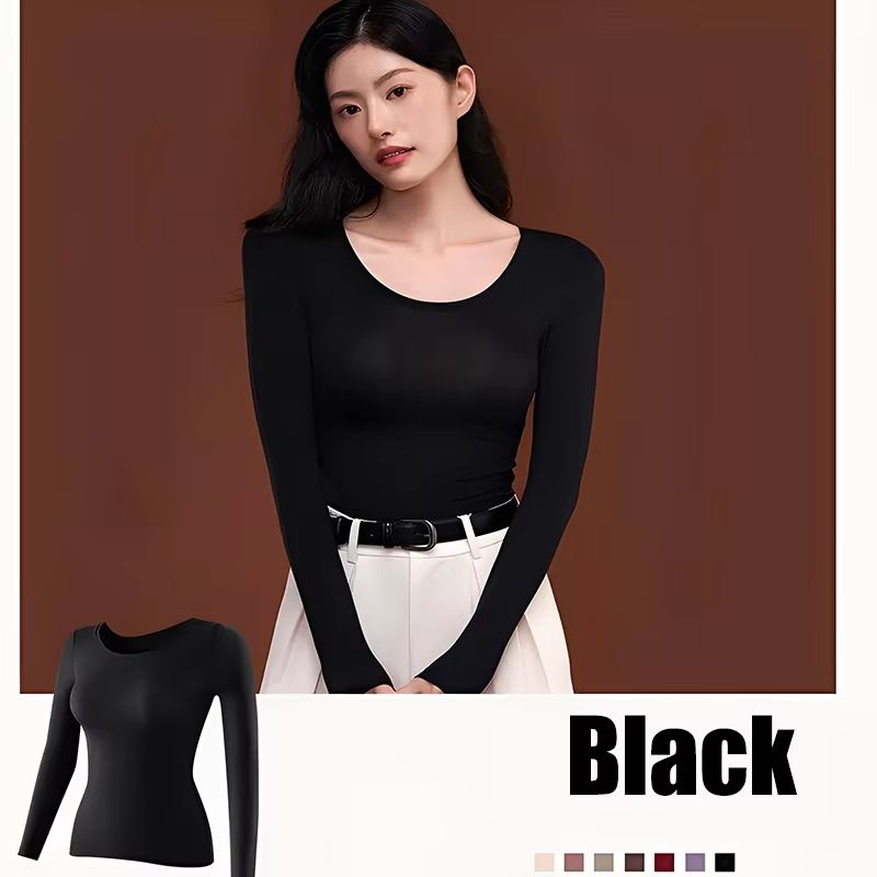 Seamless Thermal Underwear Set For Women Lightweight Warm Base Layer Long Johns 14