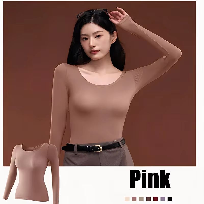 Seamless Thermal Underwear Set For Women Lightweight Warm Base Layer Long Johns 16