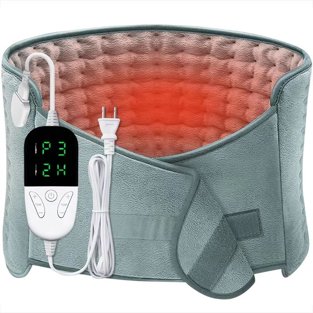 Electric Heating Waist Pad For Back Pain Relief 6 Heat Settings Auto Shut Off Wrap 0