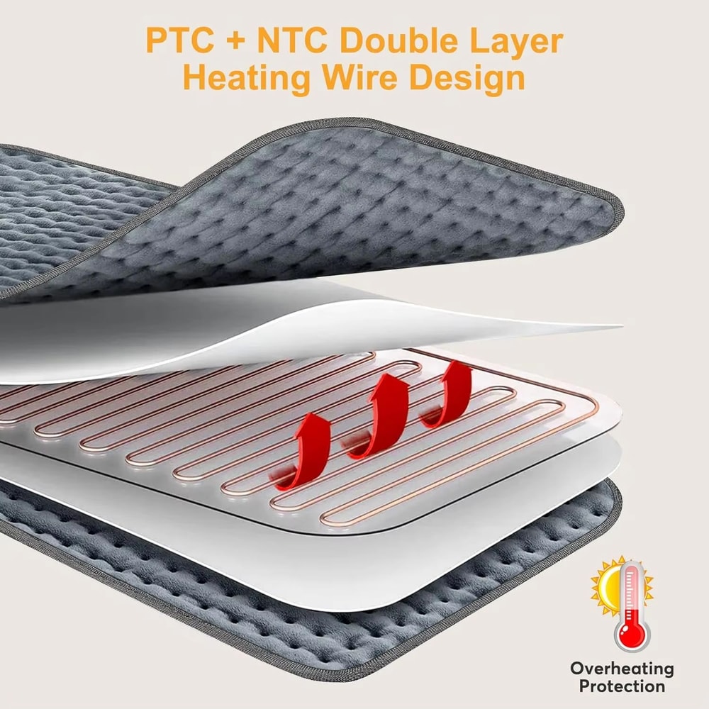 Electric Heating Waist Pad For Back Pain Relief 6 Heat Settings Auto Shut Off Wrap 5