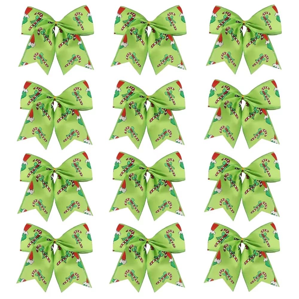 12pcs Christmas Bow Decorations For Tree Wreath And Gift Wrapping Festive Holiday Decor Set 0