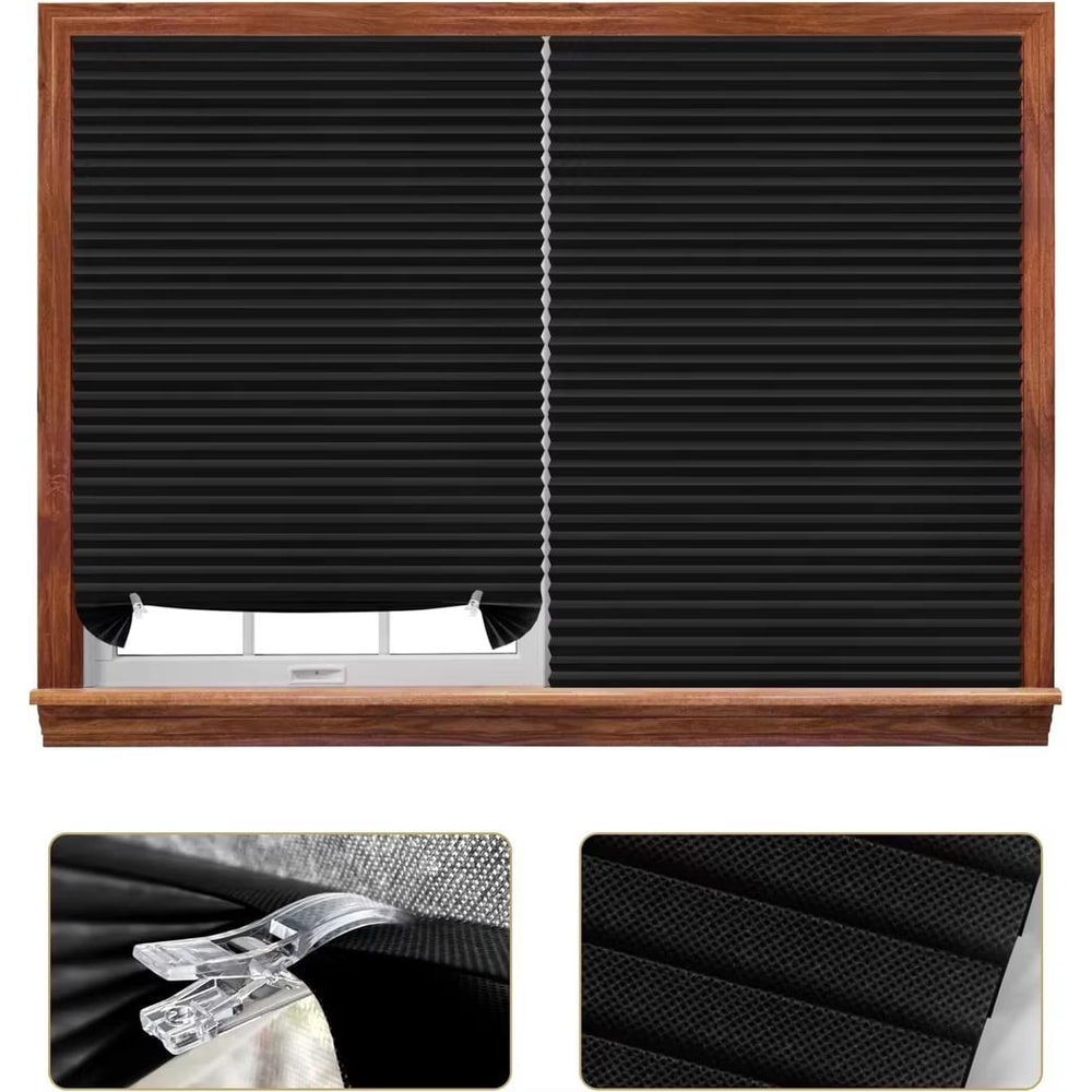 Self Adhesive Pleated Window Blinds Half Curtain For Bathroom Balcony And Living Room Privacy Shade 3