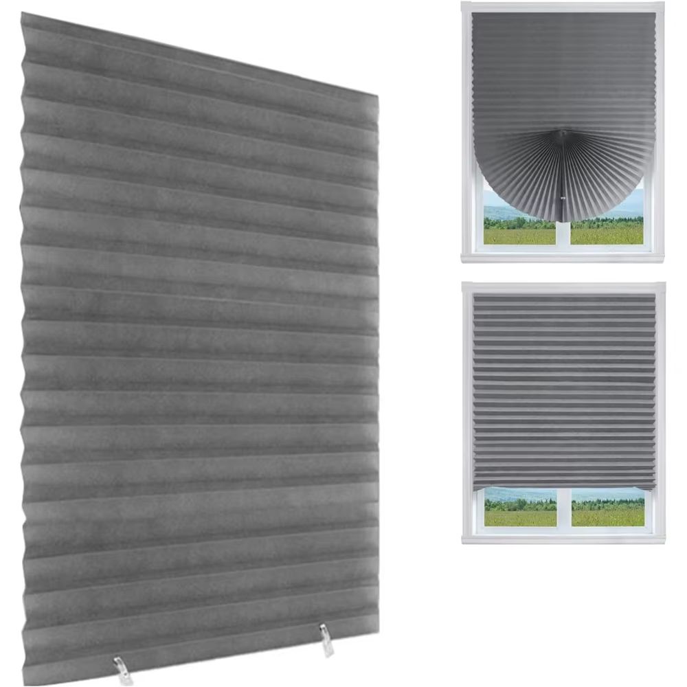 Self Adhesive Pleated Window Blinds Half Curtain For Bathroom Balcony And Living Room Privacy Shade 8