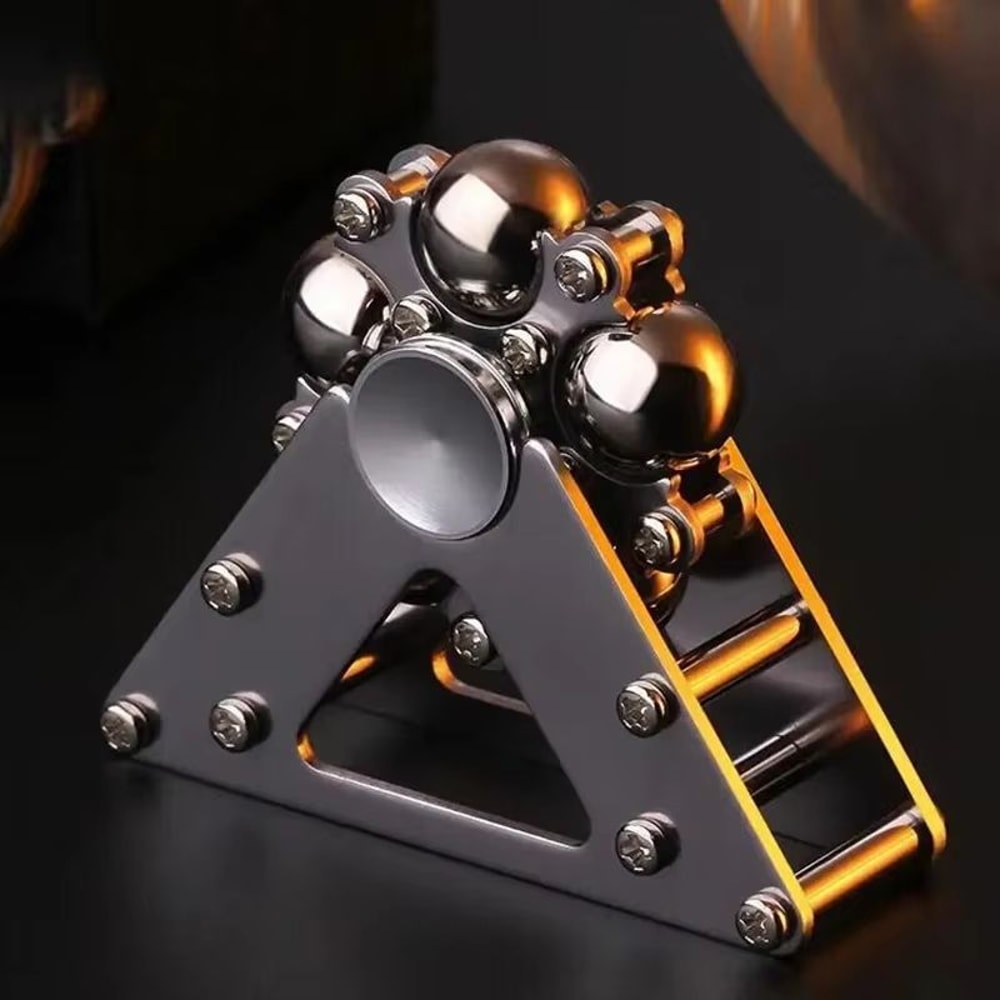 Metal Fingertip Gyroscopic Wheel Spinner Mechanical Desk Toy Stress Relief EDC Gadget 0