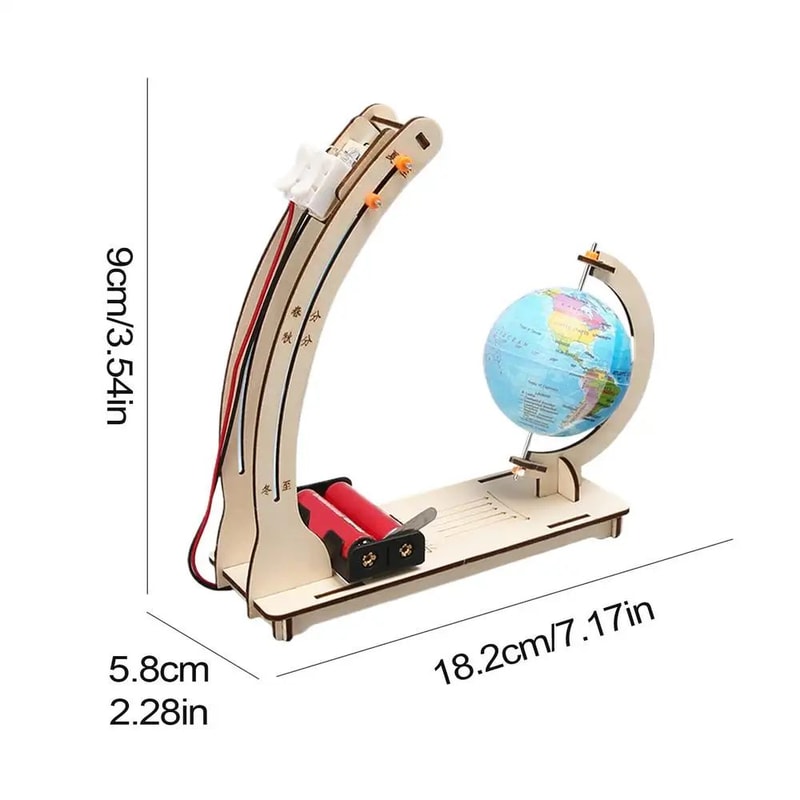 DIY Earth Day Night Cycle STEM Science Kit Educational Rotation Model Toy 4