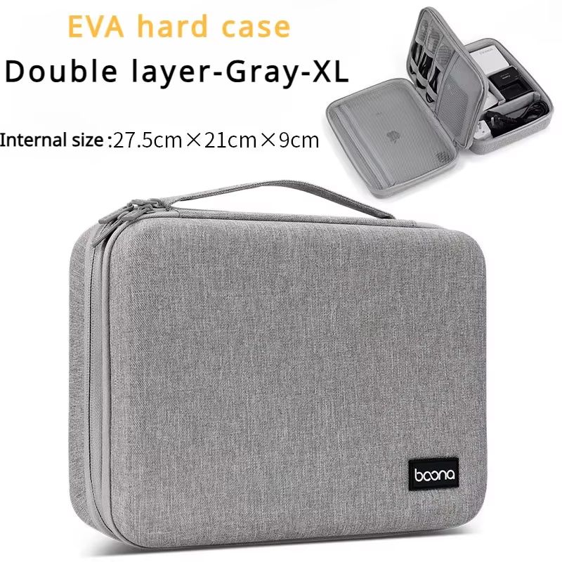 Large Capacity Travel Electronics Organizer Case For Cables Chargers And Gadgets 11