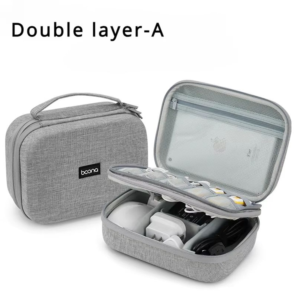 Large Capacity Travel Electronics Organizer Case For Cables Chargers And Gadgets 2