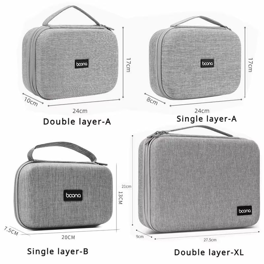 Large Capacity Travel Electronics Organizer Case For Cables Chargers And Gadgets 5