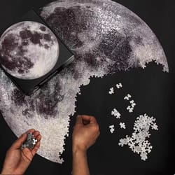 1000 piece space moon earth puzzle matte finish giant galaxy wall art jigsaw
