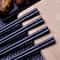 Reusable Black Alloy Chopsticks Set NonSlip Heat Resistant Sushi And Dining Sticks 9