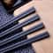 Reusable Black Alloy Chopsticks Set NonSlip Heat Resistant Sushi And Dining Sticks 10