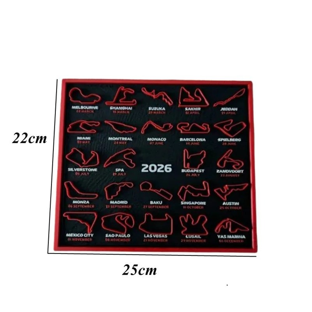 2026 Formula 1 Racing Map Poster Modern Circuit Wall Art For Home And Office Decor 3