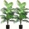 24Leaf Areca Palm Artificial Plant Tree In Pot For Indoor Outdoor Decor 0
