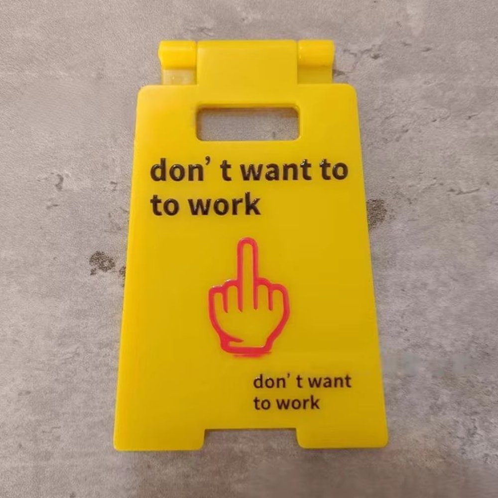 Funny Overstimulated Desk Sign For Office Humor Decor 7