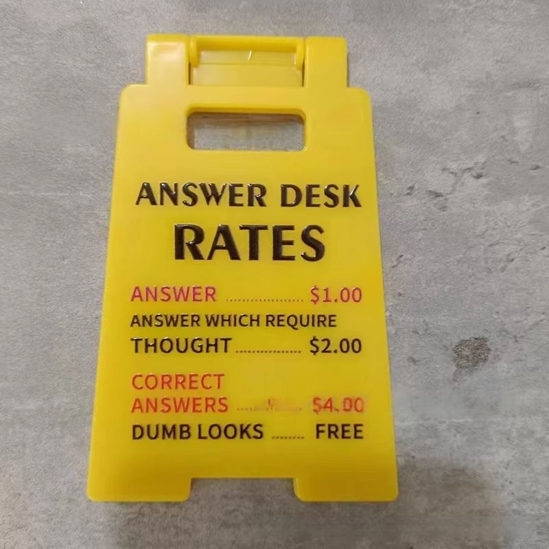 Funny Overstimulated Desk Sign For Office Humor Decor 8