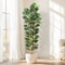 57FT Artificial Fiddle Leaf Fig Tree In Pot For Realistic Indoor Outdoor Decor 2