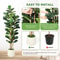 57FT Artificial Fiddle Leaf Fig Tree In Pot For Realistic Indoor Outdoor Decor 3