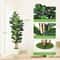 57FT Artificial Fiddle Leaf Fig Tree In Pot For Realistic Indoor Outdoor Decor 7