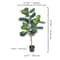 46FT Artificial Olive Tree In Pot With AntiTip Base For Realistic Indoor Outdoor Decor 7