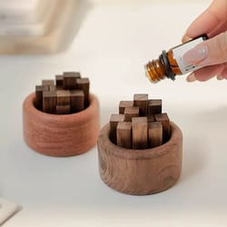 natural wooden essential oil diffuser beech walnut aromatherapy decor