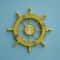 Vintage Mediterranean Wooden Ship Wheel Nautical Helm Wall Decor 8