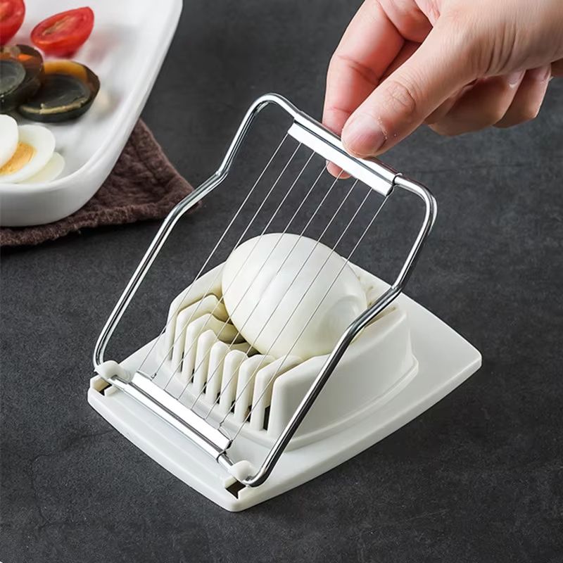 2 In 1 Stainless Steel Egg Slicer For Hard Boiled Eggs And Soft Fruits 2