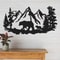 Rustic Bear Metal Wall Art Pine Tree Cabin Lodge Decor 3