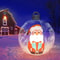 60cm Giant Inflatable Christmas Ball Outdoor Yard Ornament Weatherproof PVC Holiday Decor 0
