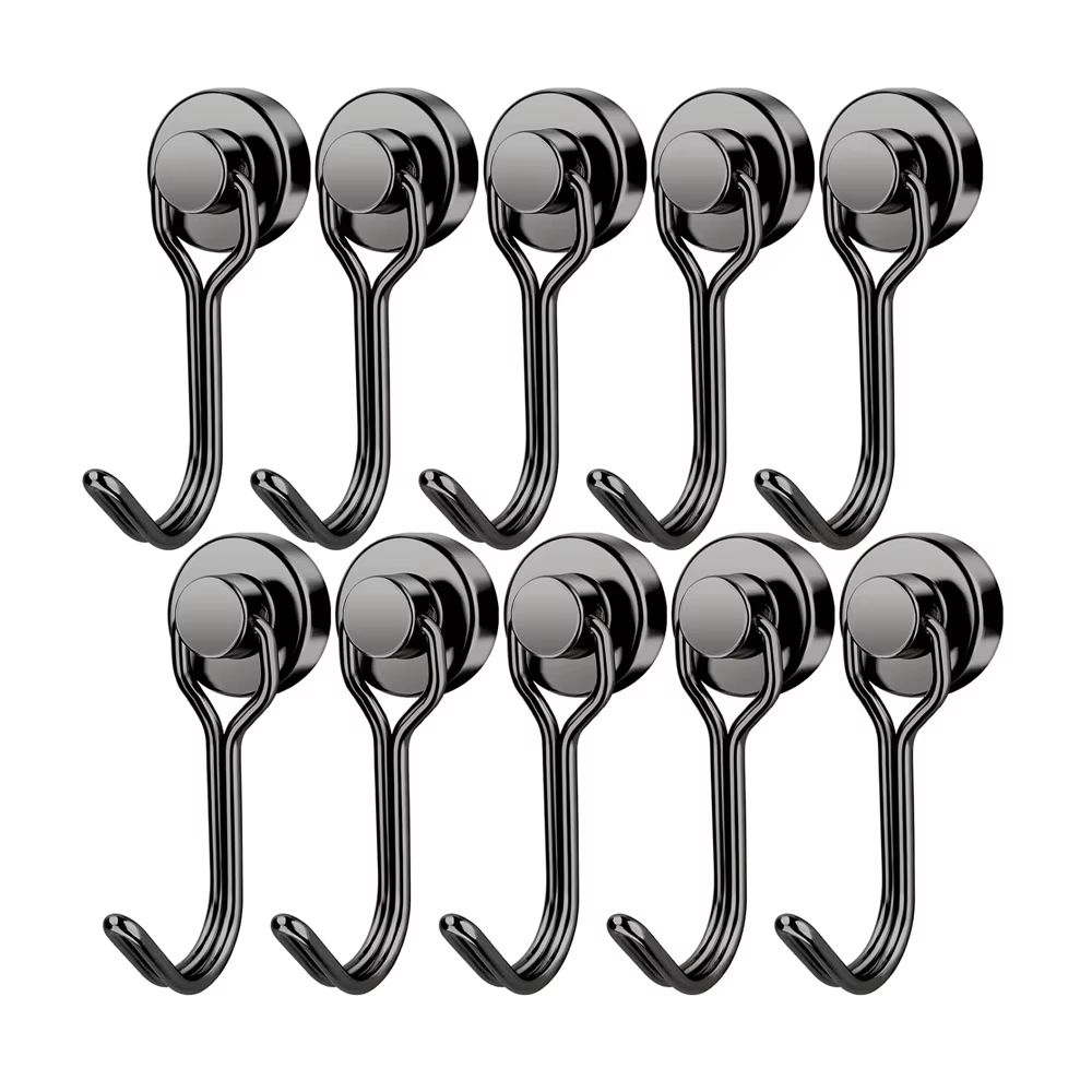 Heavy Duty Magnetic Swivel Hooks Neodymium Cruise Hooks For Fridge Grill And Locker Storage 0
